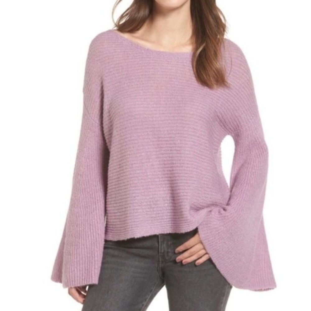 BP. Lavender Bell Sleeve Sweater